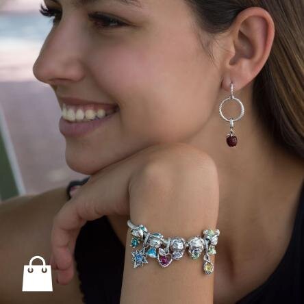 Pandora Disney hercegnő szett piros alma fülbevalóval