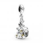 Pandora ékszer  Disney Szépség és a szörnyeteg Belle függő ezüst charm 790014C01