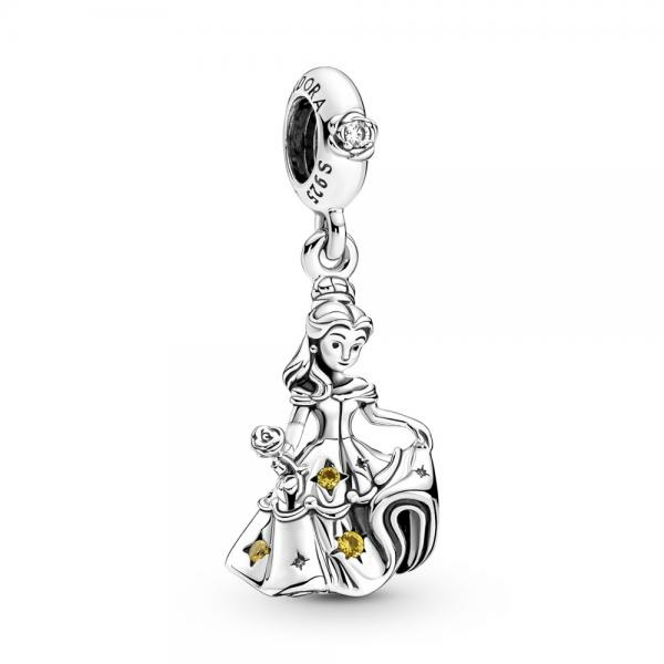 Pandora ékszer  Disney Szépség és a szörnyeteg Belle függő ezüst charm 790014C01