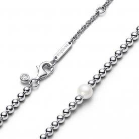 Pandora ékszer  Gömbök és tenyésztett gyöngy ezüst nyaklánc 393176C01-45
