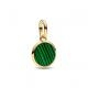 Pandora ékszer  ME shine mini függő charm szintetikus malachittal 763389C01