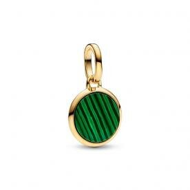 Pandora ékszer  ME shine mini függő charm szintetikus malachittal 763389C01