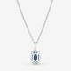 Pandora ékszer  Szikrázó kék köves ovális ezüst nyaklánc 390055C01-45