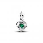 Pandora ékszer  Zöld örökkévalóság körök függő ezüst charm 793125C05