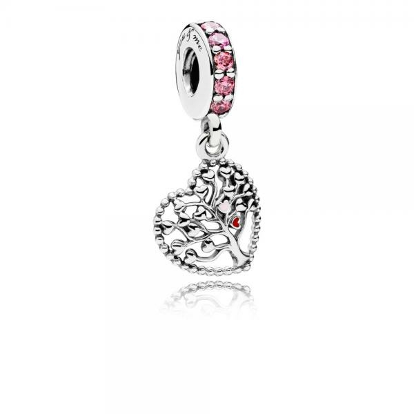 Pandora ékszer A szerelem fája függő ezüst charm  796592CZSMX