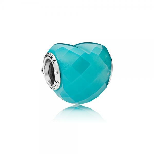 Pandora ékszer A szerelem kék formája ezüst charm 796563NSC