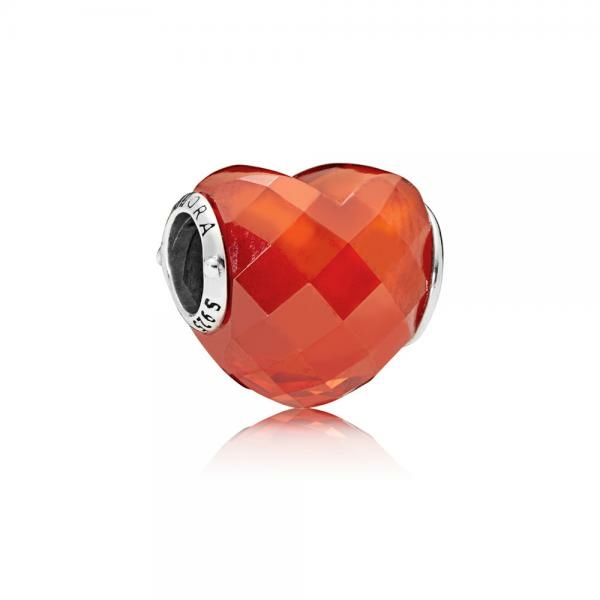 Pandora ékszer A szerelem narancs formája ezüst charm 796563OCZ