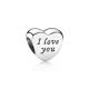 Pandora ékszer A szerelem szavai ezüst charm 791422