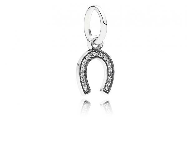 Pandora ékszer A szerencse jelképe függő ezüst charm cirkóniával 791306CZ