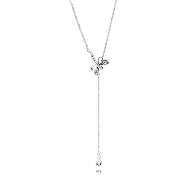 Pandora ékszer Álmodozó szitakötő ezüst nyaklánc 397104CZ-65