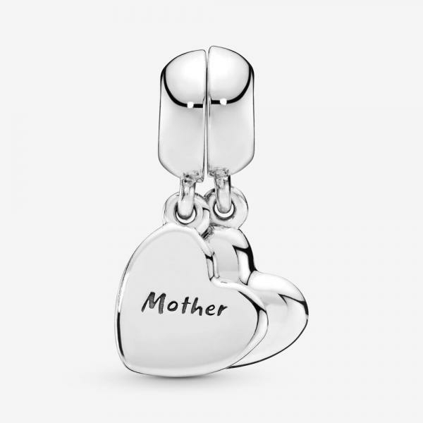 Pandora ékszer Anya és fia függő ezüst charm 797777EN16
