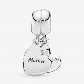 Pandora ékszer Anya és fia függő ezüst charm 797777EN16