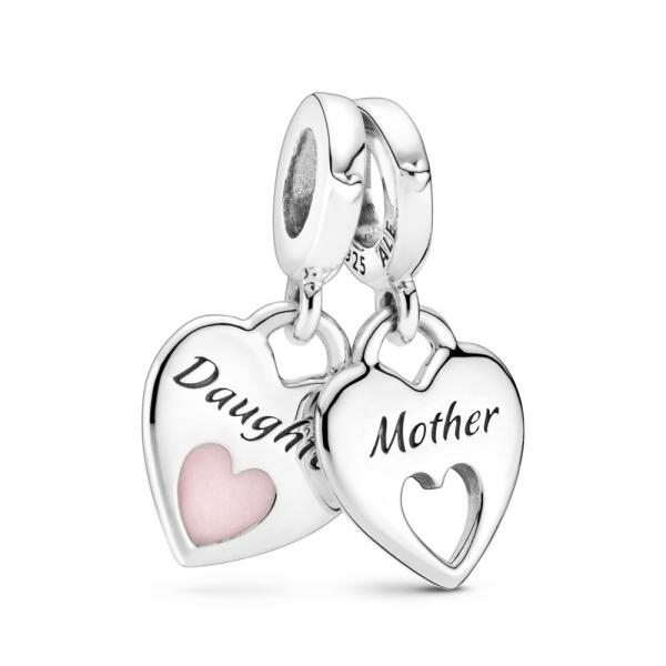 Pandora ékszer Anya lánya dupla függő ezüst charm 799187C01