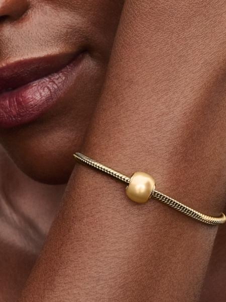 Pandora ékszer Arany gömb shine charm 763781C01
