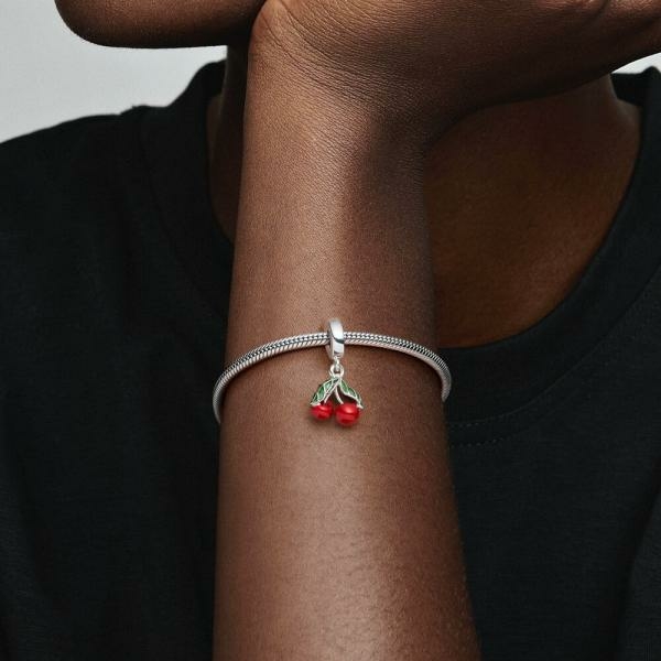 Pandora ékszer Aszimmetrikus cseresznye függő charm 791583C01