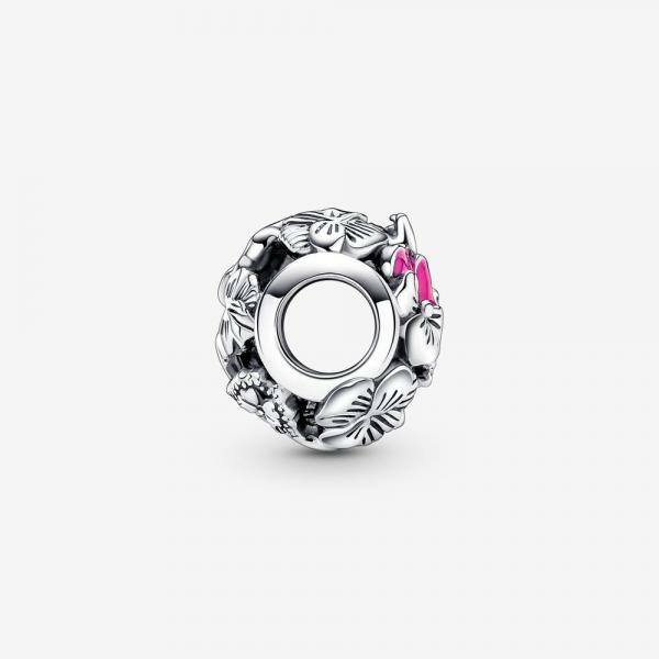 Pandora ékszer Áttört árvácska ezüst charm 790759C01