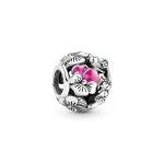 Pandora ékszer Áttört árvácska ezüst charm 790759C01