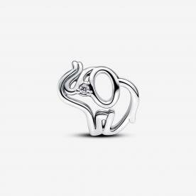 Pandora ékszer Áttört elefánt ezüst charm 793345C01