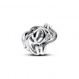 Pandora ékszer Áttört elefánt ezüst charm 793345C01
