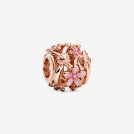 Pandora ékszer Áttört pink százszorszép rozé charm 788772C01