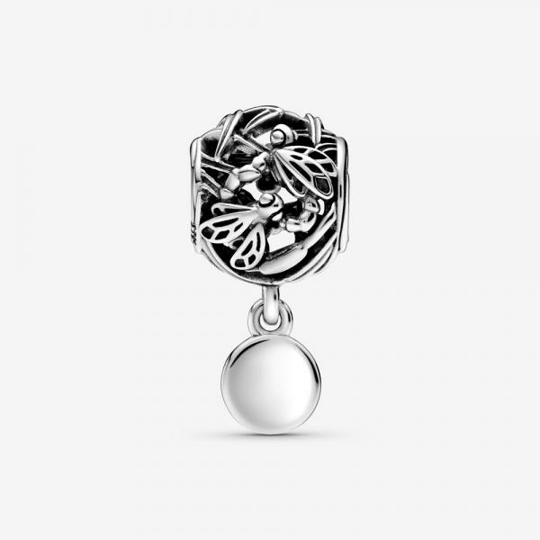 Pandora ékszer Áttört szitakötő szerelem ezüst charm 798814C00