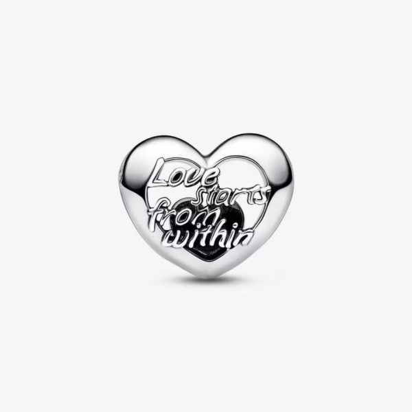 Pandora ékszer Áttört szív és felirat ezüst charm 792512C00