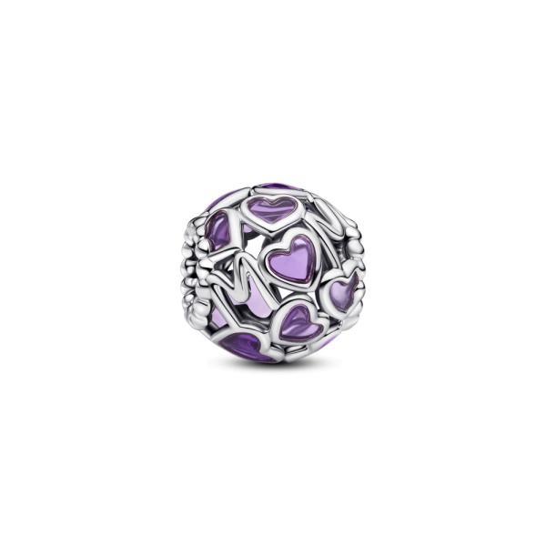 Pandora ékszer Áttört szívek és Anya ezüst charm 793772C01