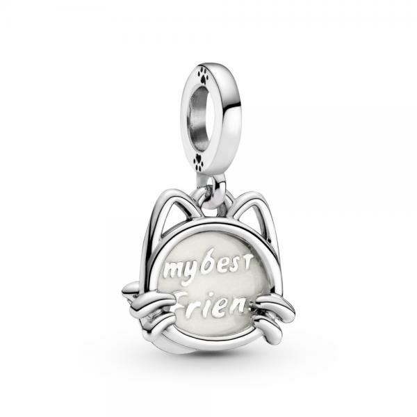 Pandora ékszer Az én macskám függő ezüst charm 799329C01