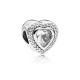 Pandora ékszer Bájos szív ezüst charm 797608CZ
