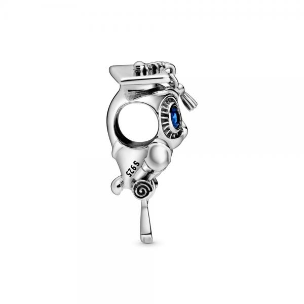 Pandora ékszer Ballagó bölcs bagoly ezüst charm 798907C01