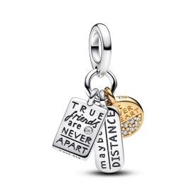 Pandora ékszer Barátság tripla függő charm 763436C01