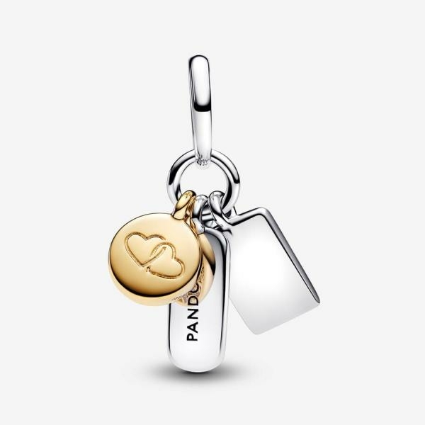 Pandora ékszer Barátság tripla függő charm 763436C01