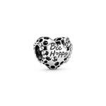 Pandora ékszer Bee happy méhsejt szív ezüst charm 798769C00
