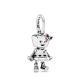 Pandora ékszer Bella a punk robot ezüst charm 798245ENMX