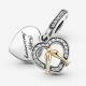 Pandora ékszer Boldog évfordulót kéttónusú függő charm 799322C01
