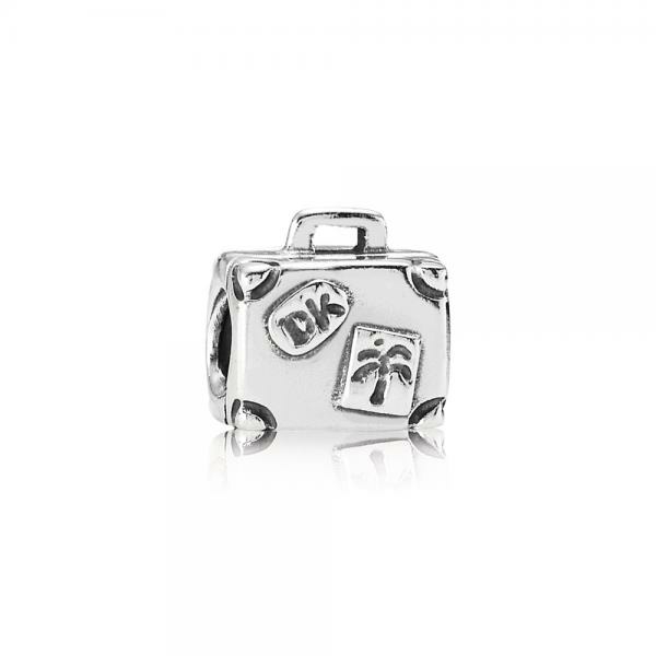 Pandora ékszer Bőrönd ezüst charm 790362