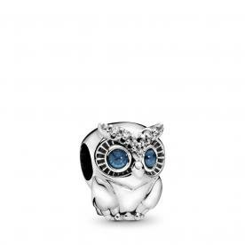 Pandora ékszer Bűbájos bagoly ezüst charm 798397NBCB