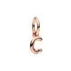 Pandora ékszer C betű rozé függő charm 782472C01
