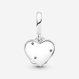 Pandora ékszer Cicák és szív függő ezüst charm 799546C01