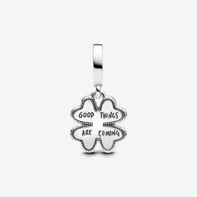 Pandora ékszer Club Charm 2025 négylevelű lóhere ezüst charm 763624C01