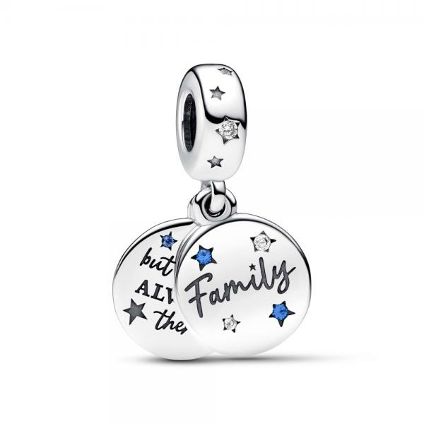 Pandora ékszer Családi szeretet dupla függő ezüst charm 792987C01