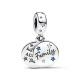 Pandora ékszer Családi szeretet dupla függő ezüst charm 792987C01