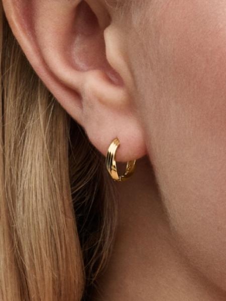 Pandora ékszer Csavart karika shine fülbevaló 263871C00