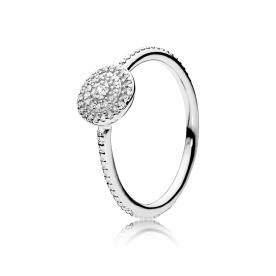Pandora ékszer Csillogó kör ezüst gyűrű cirkóniával 
