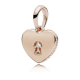Pandora ékszer Csillogó kulcslyuk rozé charm 387687CZ