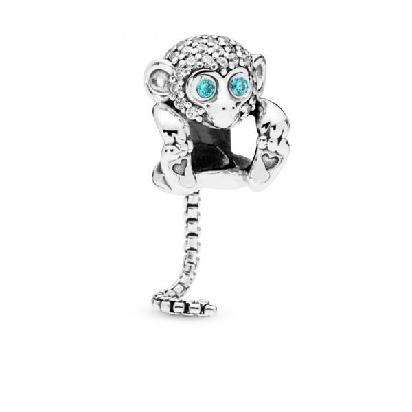 Pandora ékszer Csillogó majom ezüst charm 798054CZ