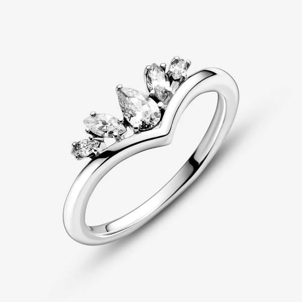 Pandora ékszer Csillogó marquise ezüst gyűrű 