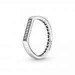 Pandora ékszer Csillogó sáv halmozható ezüst gyűrű 