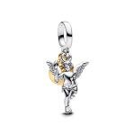 Pandora ékszer Cupidó kéttónusú függő charm 763663C00