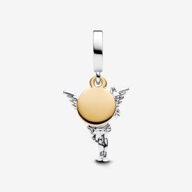 Pandora ékszer Cupidó kéttónusú függő charm 763663C00